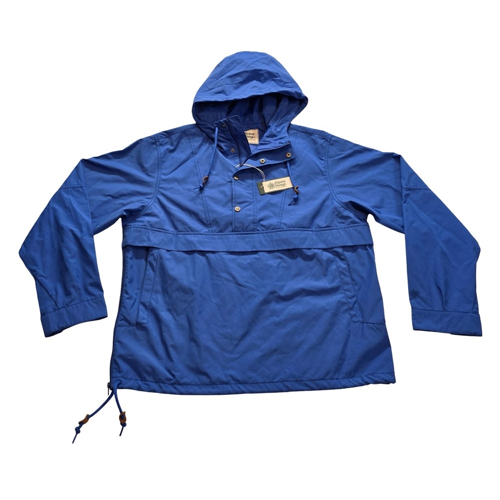 Alpine Design Hooded Anorak Pullover Jacket Blue Women’s Large Outdoors